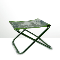 多功能野战折叠餐桌椅铁材质马扎便携式手提桌椅军绿色户外野营餐桌 马扎一个