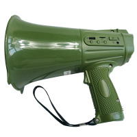 绿色大功率喊话器 录音扩音器 手持喇叭 可充电 可插卡