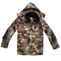 英飞力正品配发16新式消防作训迷彩大衣冬季迷彩加厚防寒棉大衣作训大衣 丛林迷彩