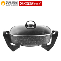 金嫂子(KSISE) XZH-1 金典方锅 全家福麦饭石电热锅 黑
