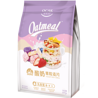 欧扎克(OCAK)酸奶果粒坚果水果麦片400g即食营养谷物早餐燕麦片