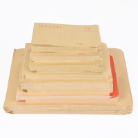 正彩 4610牛皮纸信封工资袋增值税发票收纳信纸袋黄色信封 增值税发票信封50只/包