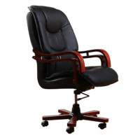 永立中班椅 滚轮椅 皮面带扶手旋转椅子