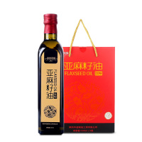 欧德薇榄一级初榨亚麻籽油礼盒500ml*2瓶 中益出品