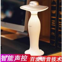 伊丽莎白台灯卧室床头灯智能语音声控台灯