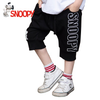 SNOOPY史努比童装夏季2019新款男童短裤夏薄款休闲中大童外穿纯棉运动七分裤潮[货号:192104135]