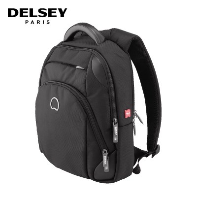 法国DELSEY大使牌双肩背包商务休闲男士电脑包时尚简约1197中号