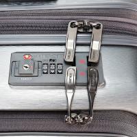 法国大使(Delsey)拉杆箱万向轮铝合金拉杆行李箱超重指示器密码箱拉丝防划痕旅行箱时尚简约2039