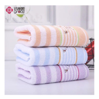 洁丽雅 7113A 70*34cm 纯棉萌兔毛巾(计价单位:条)颜色可选 紫/兰/桔