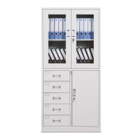 凤匮胜麟 偏五斗文件柜 1850*860*390 WGZ-1 铁皮文件柜 企业定制