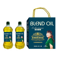 欧贝蒙娜 初榨橄榄型调和油食用油1.8L*2瓶 高档礼盒油