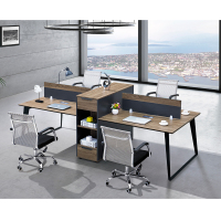 金海马(kinhom) 7602-8328 四人卡位 新橡色(不含活动柜)