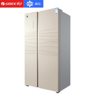 格力(GREE) 晶弘BCD530WEDG对开双门530升风冷无霜节能家用电冰箱 浮光金