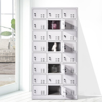 [田珍]办公室铁皮柜 加厚二十四门更衣柜 钢制碗柜档案资料柜