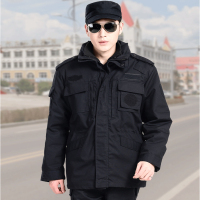 安保特勤防护衣服工作服冬季执勤冬装防寒服 安保加厚外套