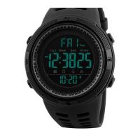 天顺(TIANSHUN)男士电子表时尚商务潮数字多功能LED夜光防水游泳户外运动手表男 升级版黑蓝1251