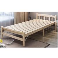 海邦 实木床 卧室大床 折叠木床 1000*1900