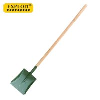 (防风防汛)开拓(EXPLOIT) 222206 木柄铁铲 方铲 家用铁锹 铁锨 铲雪雪铲 植树铁铲 bd