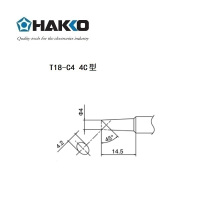 日本白光(HAKKO) FX888D 专用焊嘴 T18系列焊嘴 马蹄型 T18-C4