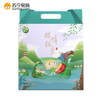 禾煜-粮情粽意官配礼盒5048g(肉粽枣粽栗蓉粽赤豆粽熟咸蛋金丝小枣黑豆绿豆血糯米小黄米薏米仁花生仁八宝豆)SZ