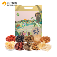 禾煜-禾家盛宴官配礼盒1754g(枸杞 香菇 银耳 茶树菇 猴头菇 竹荪 小核桂圆 蛹虫草 黑木耳 珍珠枣)SZ