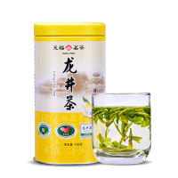 天福茗茶 早春龙井茶 浙江新昌龙井绿茶 明前春茶 2019年绿茶100G-S7 SZ
