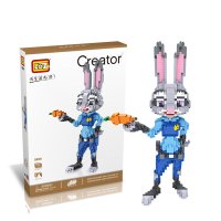 lOZ/俐智微积木大造型儿童益智玩具男孩拼插积木女孩成人拼装玩具9030朱迪/1200PCS