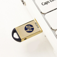 惠普(HP)x725w 64G u盘刻字创意纪念品展会企业logo个性化自定义金属U盘定制
