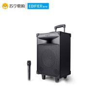 Edifier/漫步者 D3-8 8英寸专业广场舞音响 蓝牙拉杆音箱 户外便携式音响 标配无线麦克风扩音器