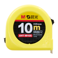晨光(M&G) AHT99105 标准10m*25mm钢卷尺 卡装 产品规格:10m*25mm