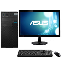 H华硕(ASUS)D630MT 商用台式机整机 21.5英寸显示器( I3 7100 4G 1T 黑 DOS 21.5)
