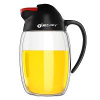 天喜油壶油瓶玻璃酱油瓶醋瓶装香油瓶油罐家用油瓶家用厨房自动开合倒油神器