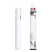 晨光(M&G)直尺 ARL96004 200mm 绘图透明用办公用透明直尺 单个装