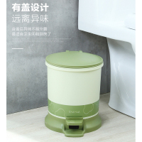 茶花24CM雅致圆形脚踏卫生桶1510