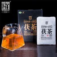 北崂 白沙溪 御品茯砖318g 包装可订制款 礼盒规格长宽高:170*130*33mm 北崂