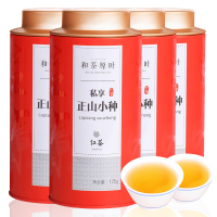 和茶原叶 茶叶 红茶 正山小种 武夷山桐木关红茶 礼盒装 500g