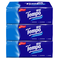 得宝(Tempo) 抽纸 4层加厚纸巾 90抽*3包 天然无味 bd