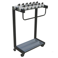 递乐(DiLe)12头雨伞架/ 收纳架/雨伞锁 酒店大堂银行家用创意烤漆带锁防丢