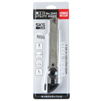 得力(deli)2045美工刀 (银灰色)(把)deli2045
