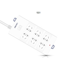 得力(deli) 18261 延长线插座(白) 单只装