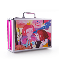 Joan Miro 美乐 儿童艺术盒子绘画套装蜡笔水彩笔画画礼盒玩具儿童画笔套装男孩女孩礼盒 女孩款 创意玩具