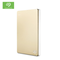 希捷(Seagate)2TB USB3.0移动硬盘Backup Plus 睿品 2.5英寸 时尚金属外壳 轻薄便携 金色