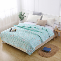 艾叶生态棉防螨被 天蓝色 180*210cm-精纺优棉亲肤柔软舒适