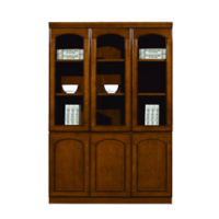 柳浩诚 进口实木皮贴面油漆木皮书柜HC-DY3033B 1200x420x2000H