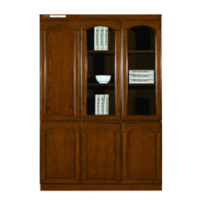 柳浩诚 进口实木皮贴面油漆木皮书柜 HC-DY3033A(L) 1350x420x2000H