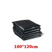 王室(WANGSHI) 120L 150只装 垃圾袋 一次性黑色加厚大号塑料袋 物业酒店环卫垃圾袋