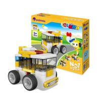 葡萄科技 百变布鲁可 迷你积木车玩具 拼装大颗粒 男女孩儿童益智拼插积木 迷你巴士