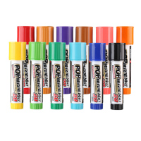 晨光(M&G)20mm/12色POP唛克笔M07套装海报广告画笔彩色马克笔涂鸦笔 12支/盒APMV0203
