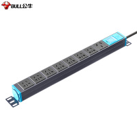 公牛(BULL) PDU机柜插座8位带开关带指示灯10A/16大功率专用 GNE-108D 16A大功率 八位全长1.8