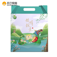 禾煜-粮情粽意官配礼盒5048g（肉粽枣粽栗蓉粽赤豆粽熟咸蛋金丝小枣黑豆绿豆血糯米小黄米薏米仁花生仁八宝豆）dd